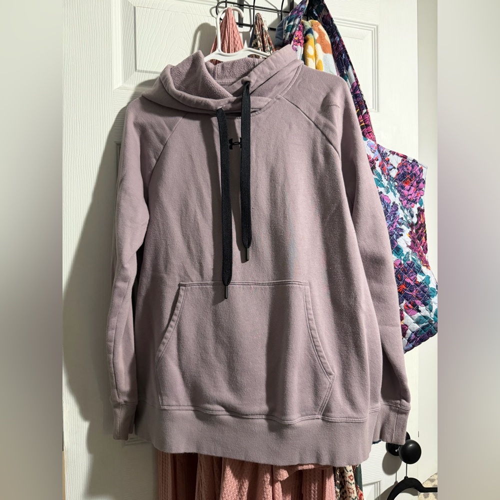 Under Armour Lavender Hoodie with Black Accents Women’s LG